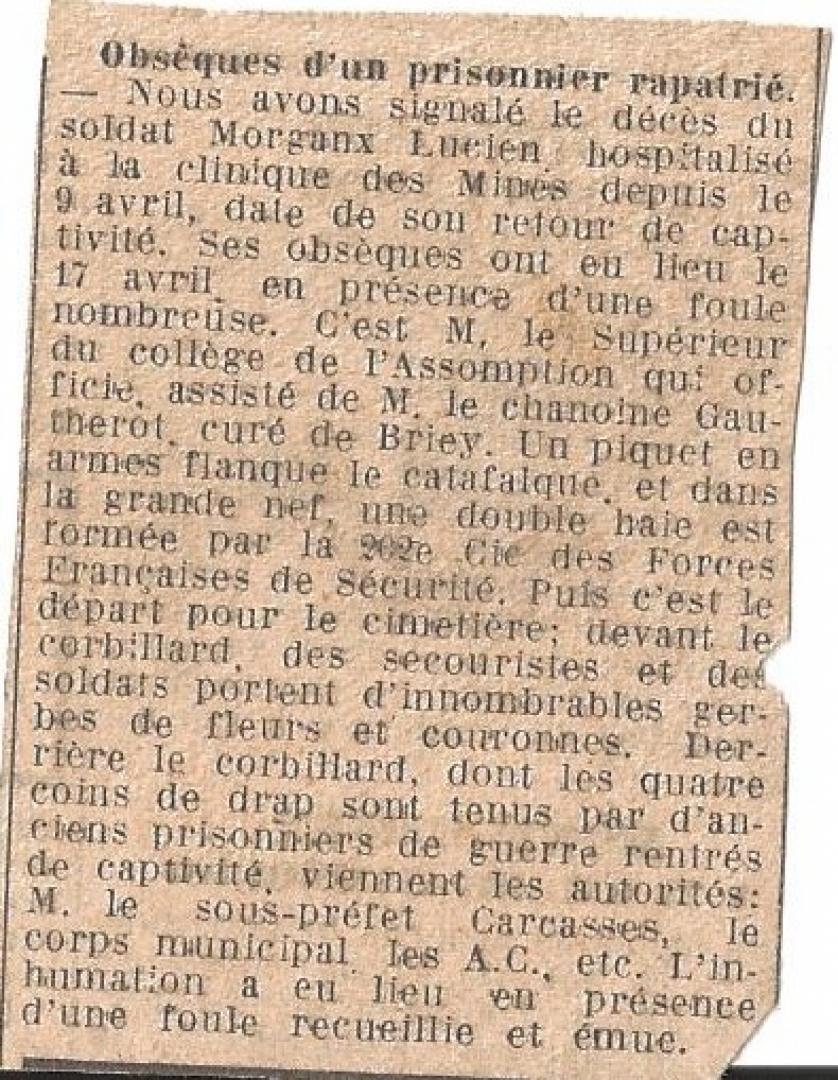 article 1 obsèques L morganx.jpg